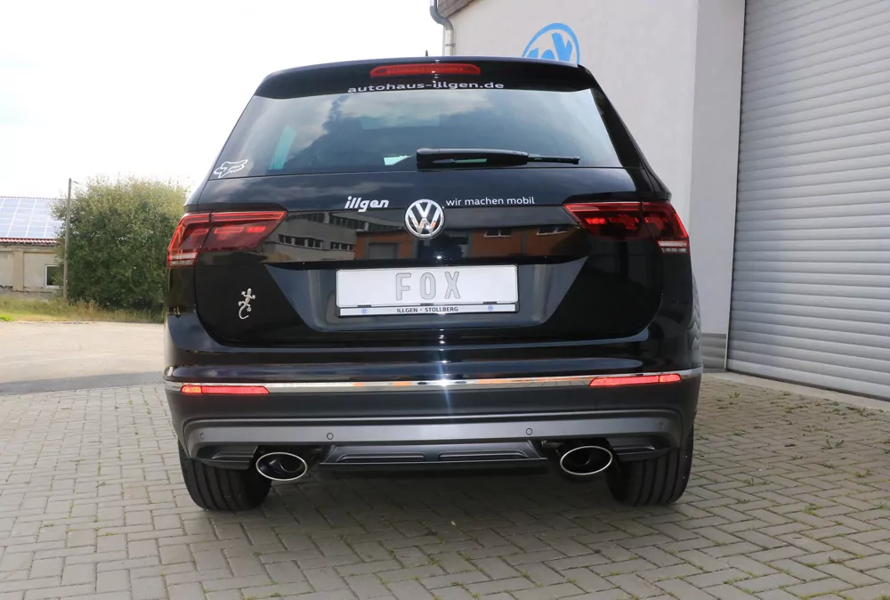 VW Tiguan II Benzin - 4motion  Endschalldämpfer Ausgang rechts/links - 160x90 Typ 38 rechts/links