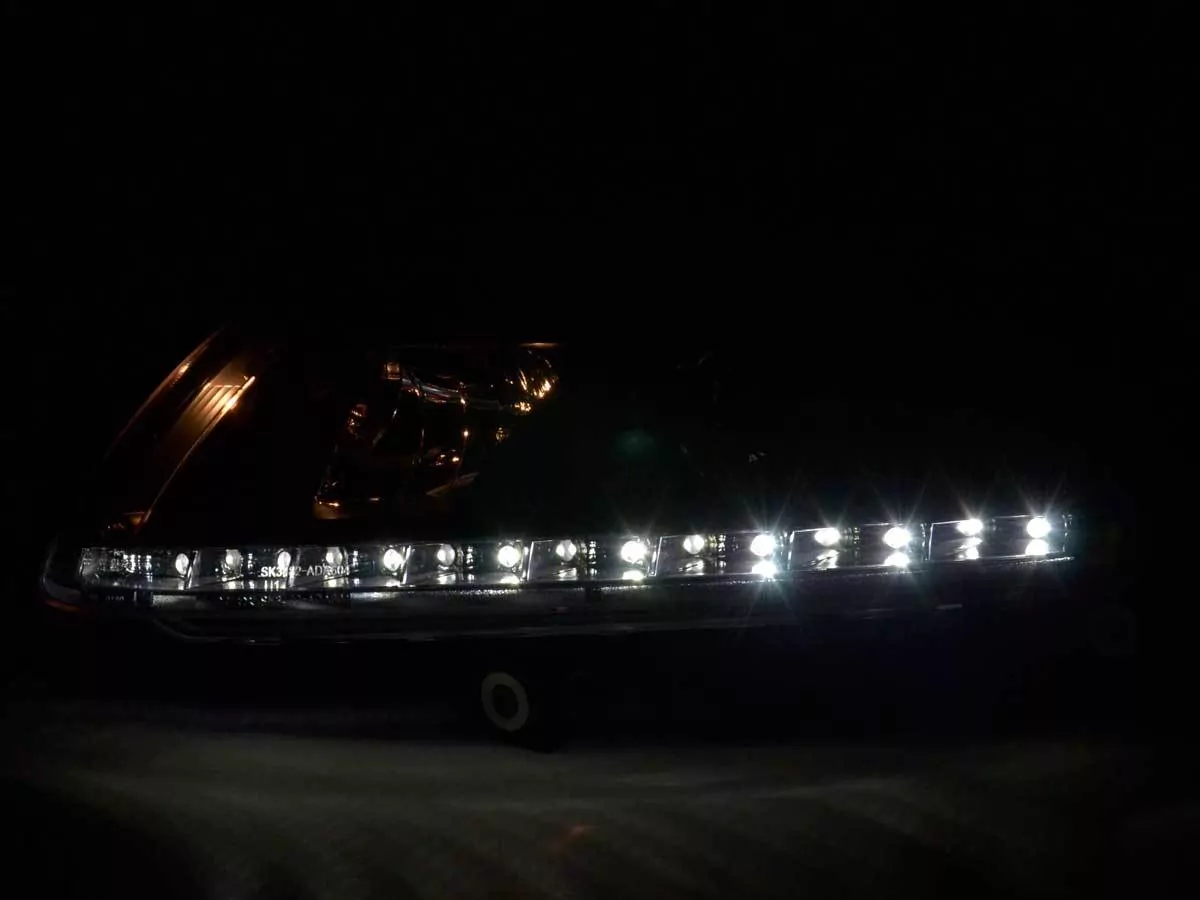 Scheinwerfer Set Daylight LED TFL-Optik Audi A6 Typ 4F Bj. 04-08 schwarz