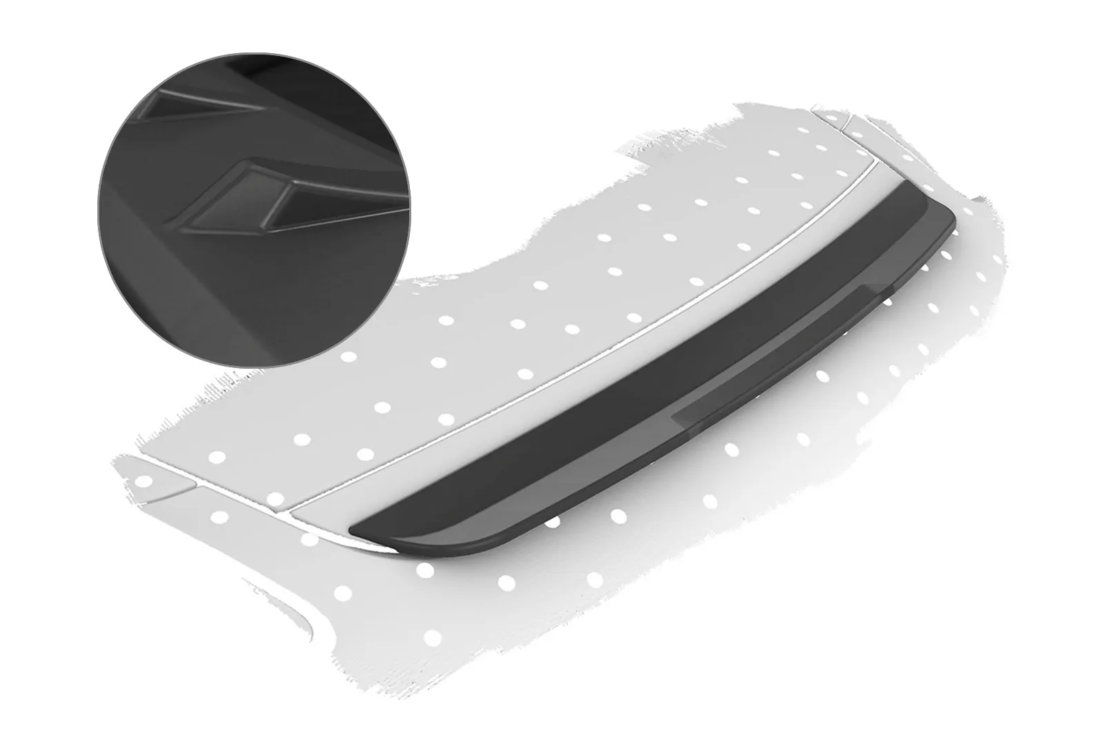 Heckflügel für Porsche Boxster 987 / Cayman 987 Facelift Lackierfreundlich (schwarz matt)