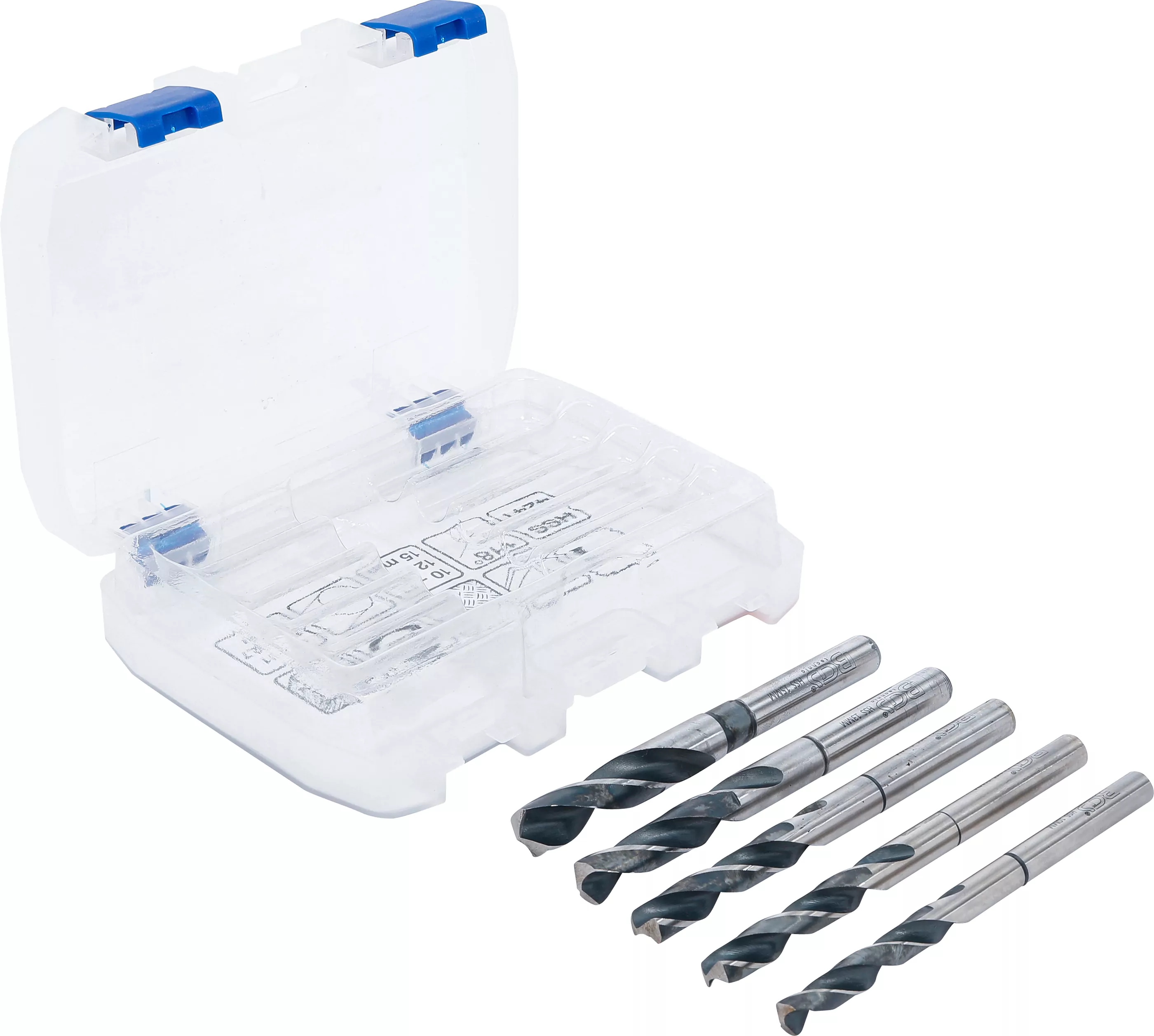 HSS-Bohrer-Satz | 10 - 11 - 12 - 13 - 15 mm | 5-tlg.