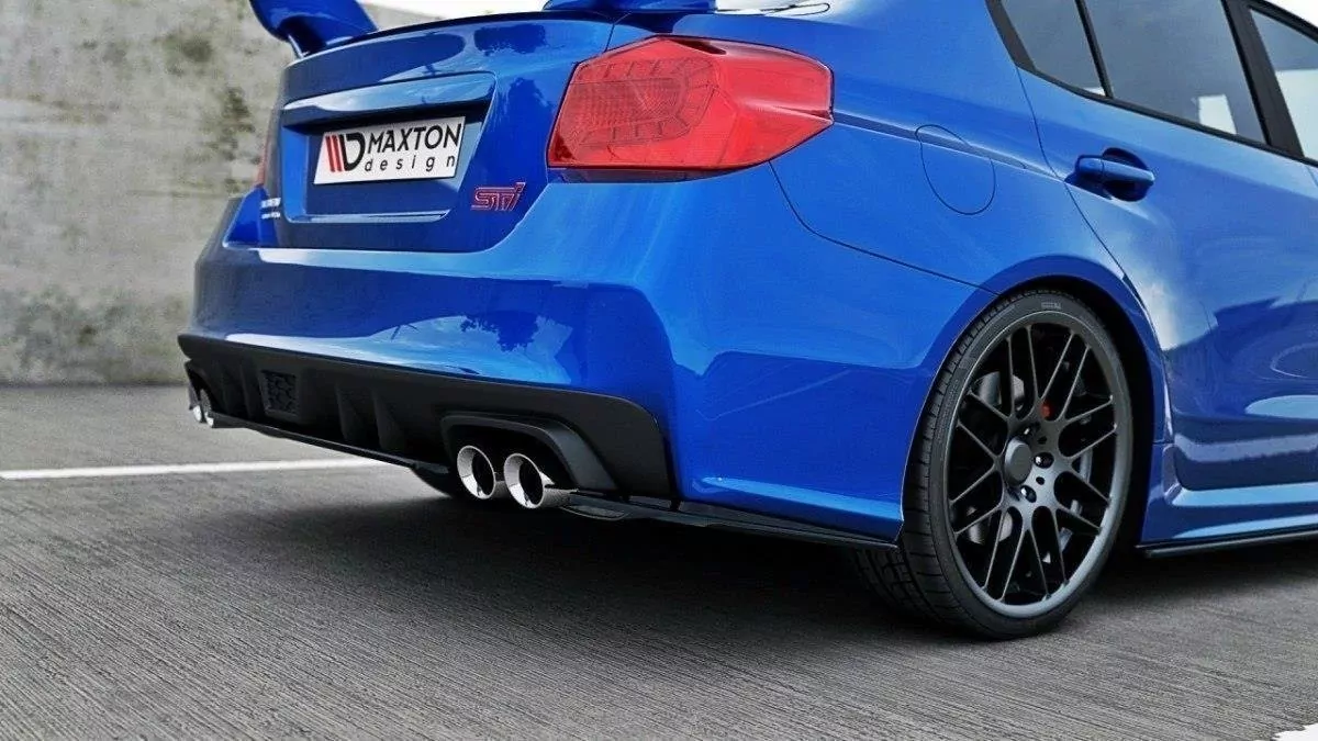 Heck Ansatz Flaps Diffusor Passend Für Diffusor Passend Für SUBARU WRX STI Schwarz Hochglanz Schwarz Hochglanz