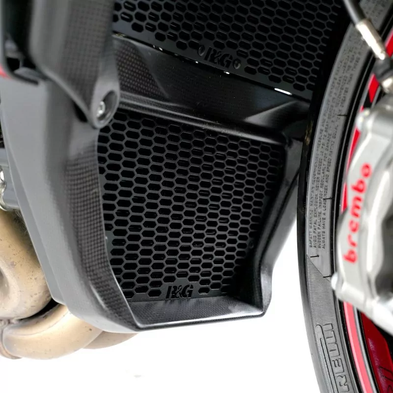 R&G Kühlergitter Schutz PRO BLACK Ölkühler MV Agusta Brutale 1000 RR / RS / Oro