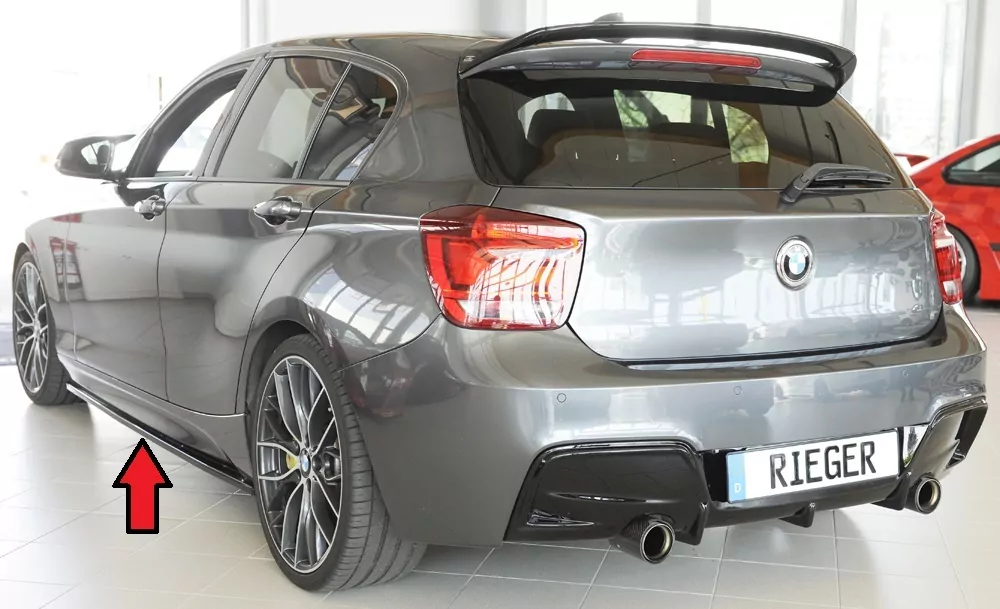 Rieger Seitenschwelleransatz für BMW 1er F20  (1K4) | Lim. / 4-tür. 05.2015- (ab Facelift) LCI nur für M-Paket-Schweller