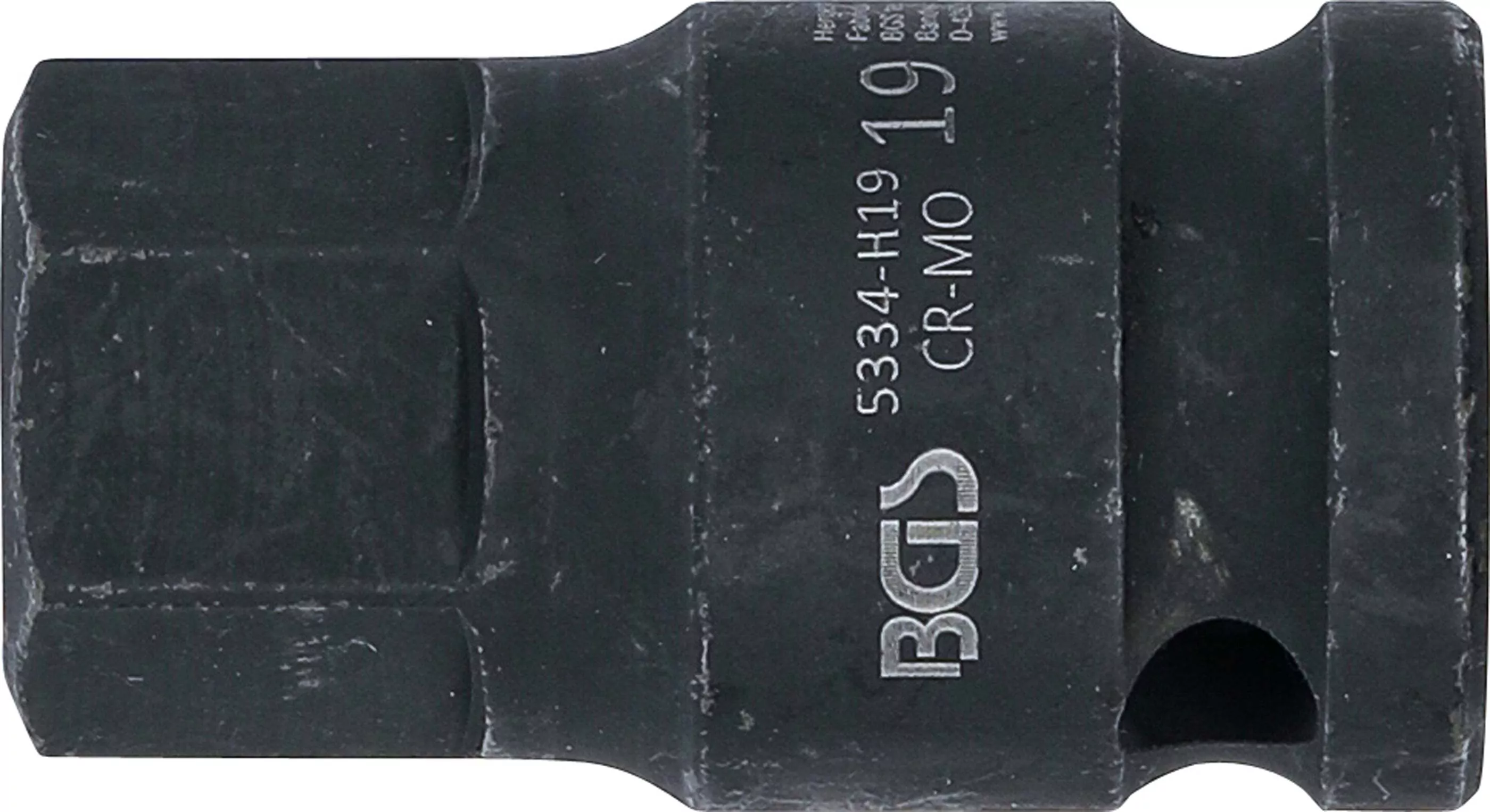 Kraft-Bit-Einsatz | Länge 42 mm | Antrieb Innenvierkant 12,5 mm (1/2") | Innensechskant 19 mm