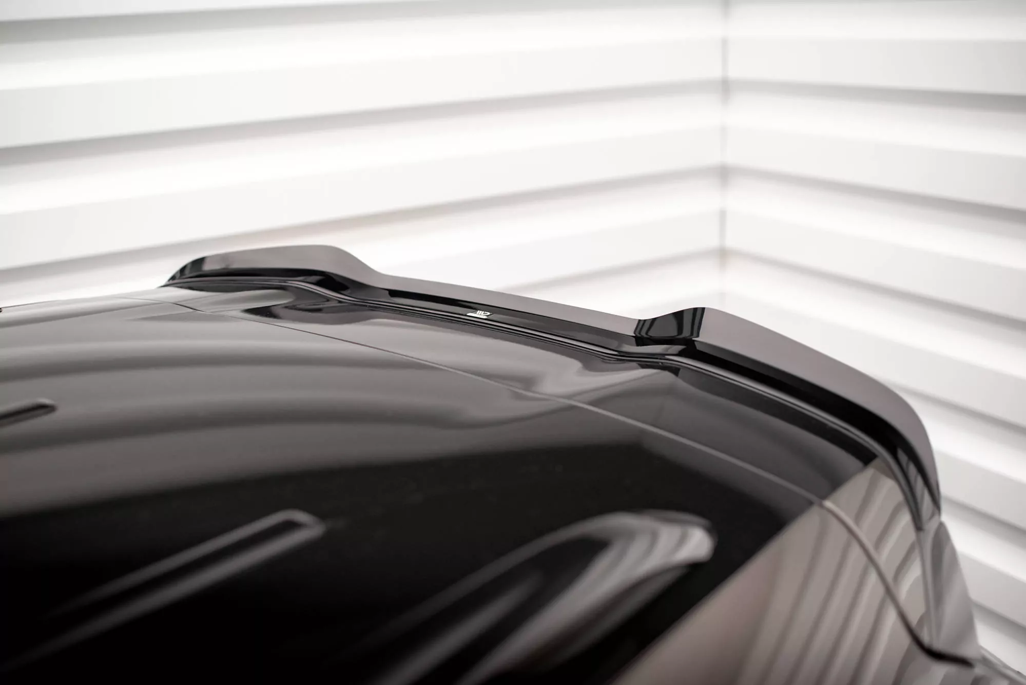 Spoiler CAP Für Porsche Cayenne Mk2 Schwarz Hochglanz