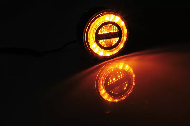 HIGHSIDER pro Rocket LED Indicator Black E-Approved (Pair)