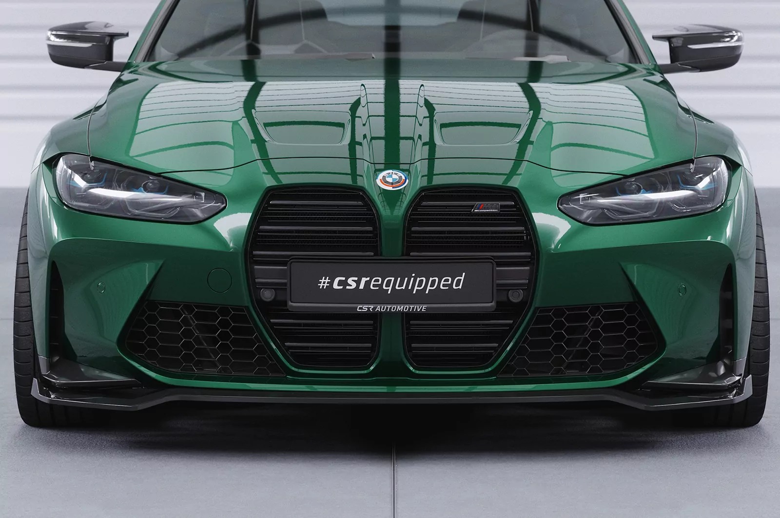 Cup-Spoilerlippe mit ABE für BMW M3 (G80/G81) / M4 (G82/G83) CSL769 Schwarz Strukturiert