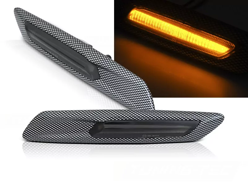 Indicator Carbon Smoke Seq Led Fits Bmw F10/f11 10-13