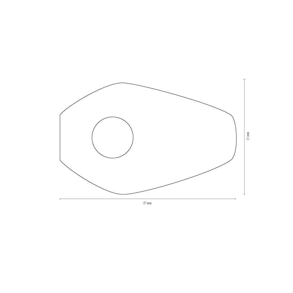HIGHSIDER smart Montageplatten Indy Spacer Schwarz Für diverse Kawasaki, Yamaha, Suzuki