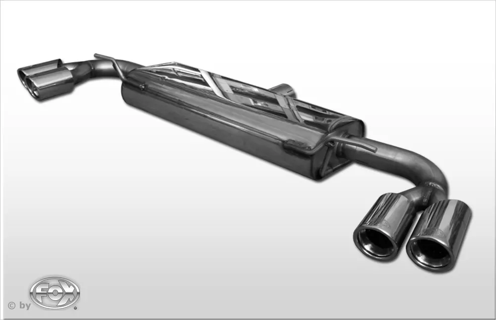 Audi TT 8J - 3,2 V6  Endschalldämpfer rechts/links - 2x90 Typ 17 rechts/links seitlich versetzt