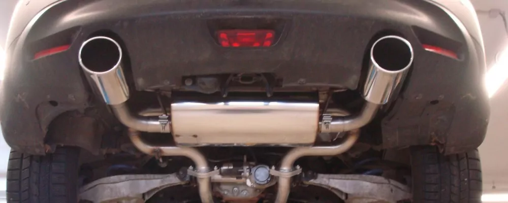 Infiniti FX30d  Endschalldämpfer quer Ausgang rechts/links - 129x106 Typ 32 rechts/links