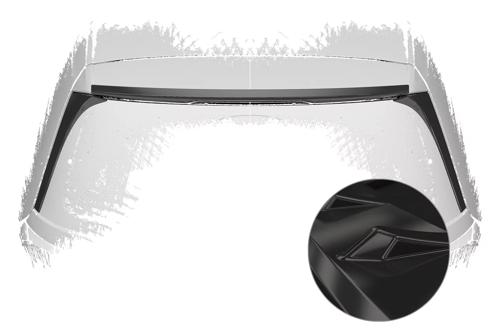 Heckflügel mit ABE für VW Golf 7 Basis Glossy (schwarz hochglanz)