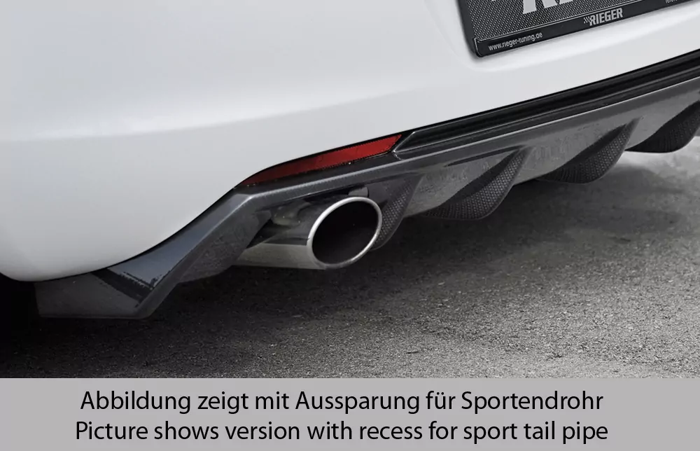 Rieger Heckeinsatz für Opel Astra J - 5-tür. 11.08-09.12 (bis Facelift) carbon optik
