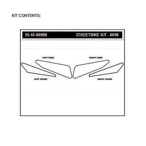 Stompgrip Traction Pad Volcano für Yamaha MT-07 15-17 Schwarz