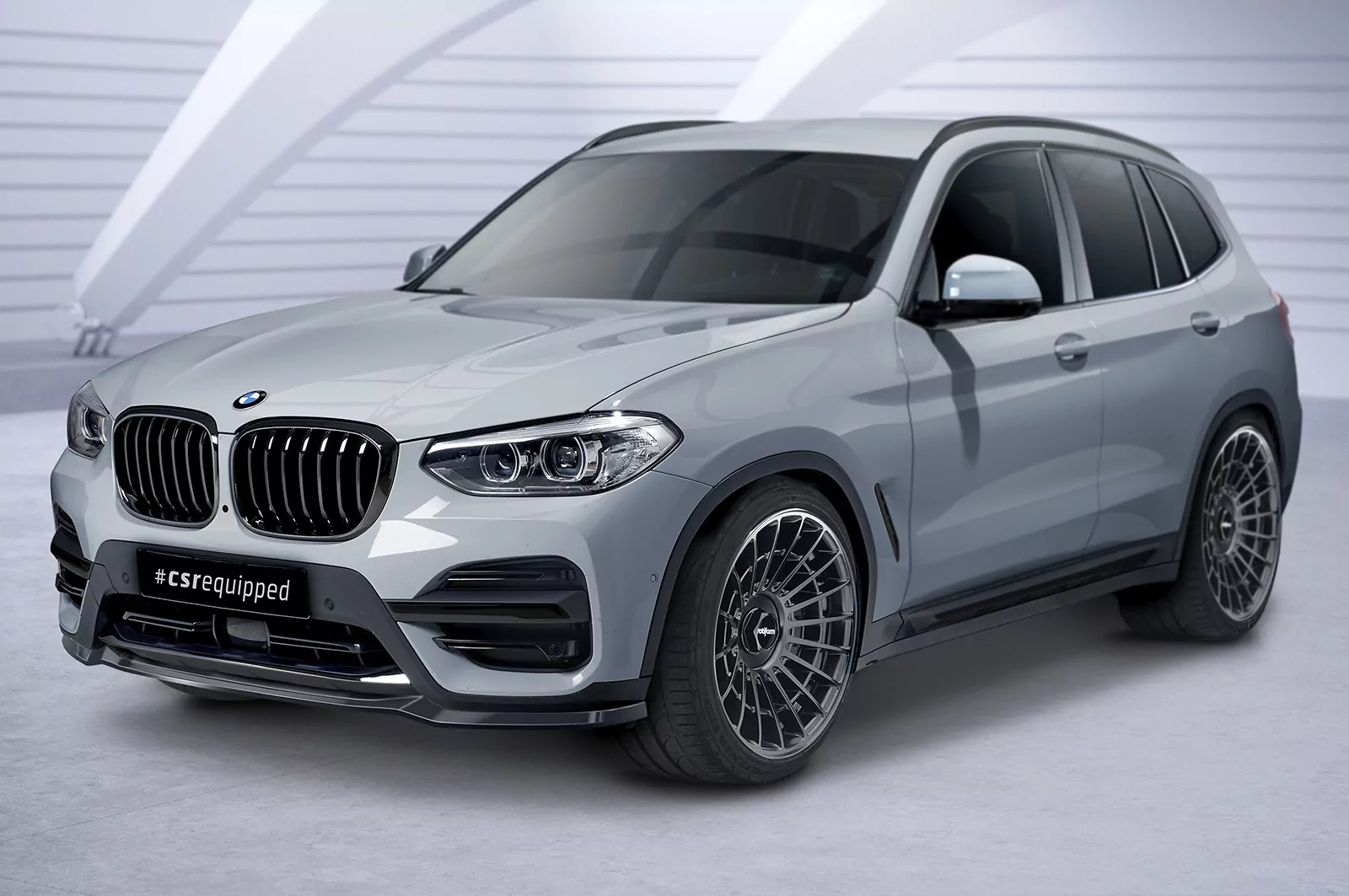 Cup-Spoilerlippe mit ABE für BMW X3 G01 CSL581 Schwarz Strukturiert