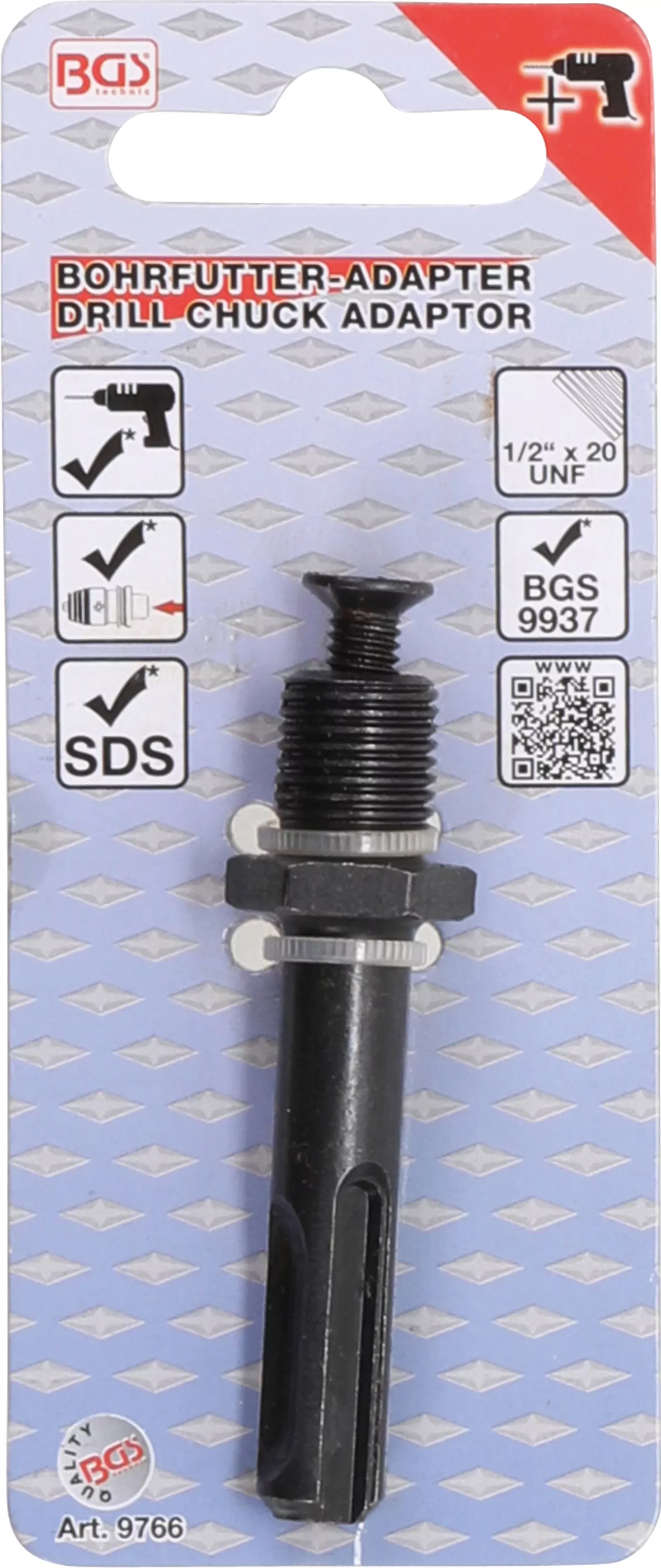 Bohrfutter-Adapter | 1/2" x 20 UNF | für SDS-Aufnahme