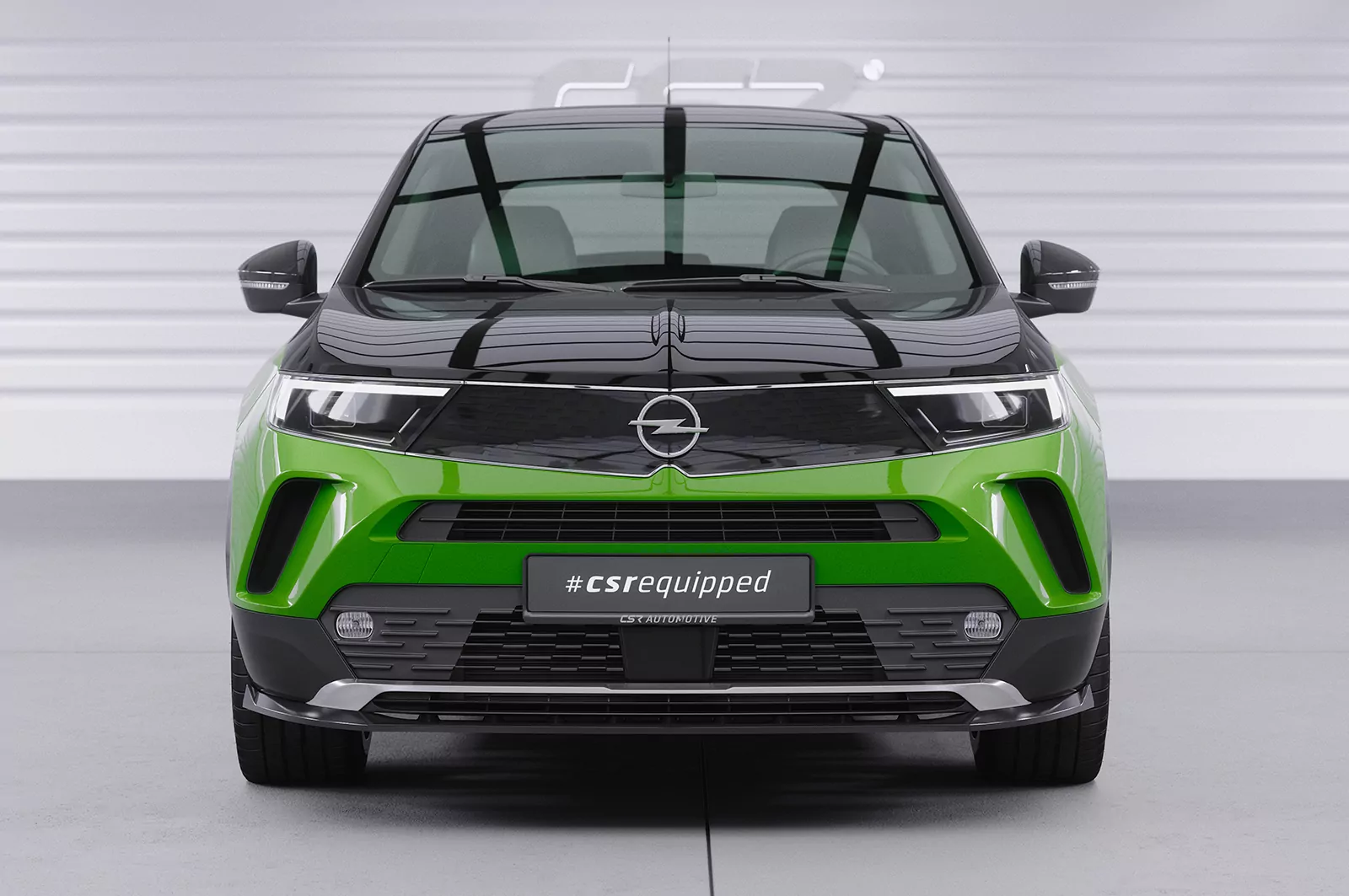 Cup-Spoilerlippe mit ABE für Opel Mokka B / Mokka-E CSL628 Schwarz Strukturiert