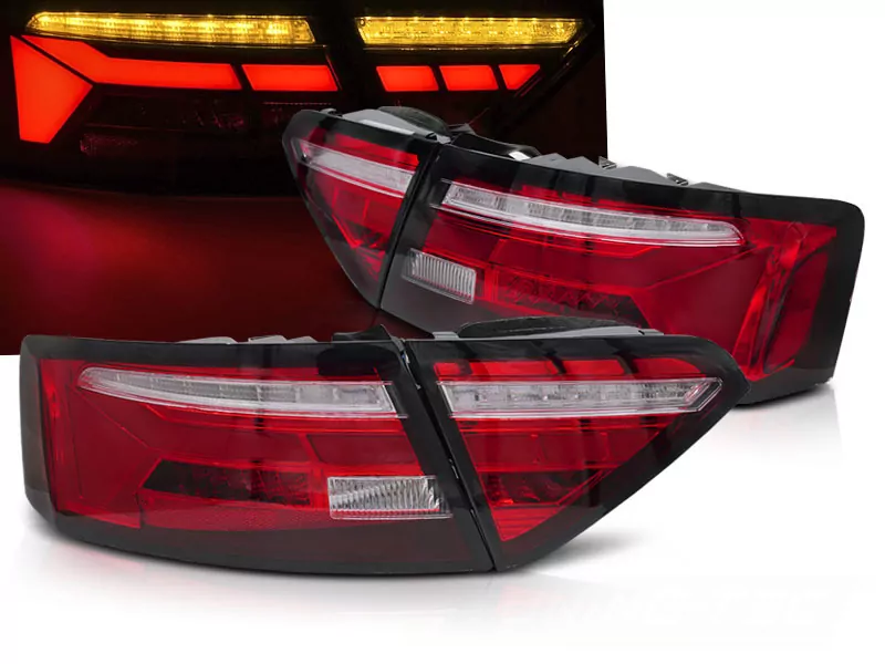 Led Bar Tail Lights Red White Seq Fits Audi A5 11-16