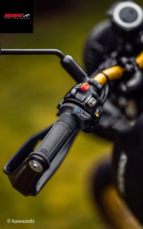 KOSO HG 13 Heizgriffe 7/8 Zoll + 1 Zoll L=120mm  - schwarz