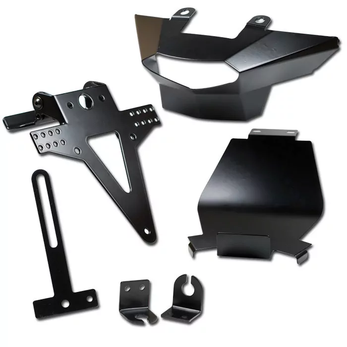 Kennzeichenhalter Ktm 125/200/390 Duke, Bj. 11-16, Verstellbar, Schwarz, Inkl. Reflektorhalter