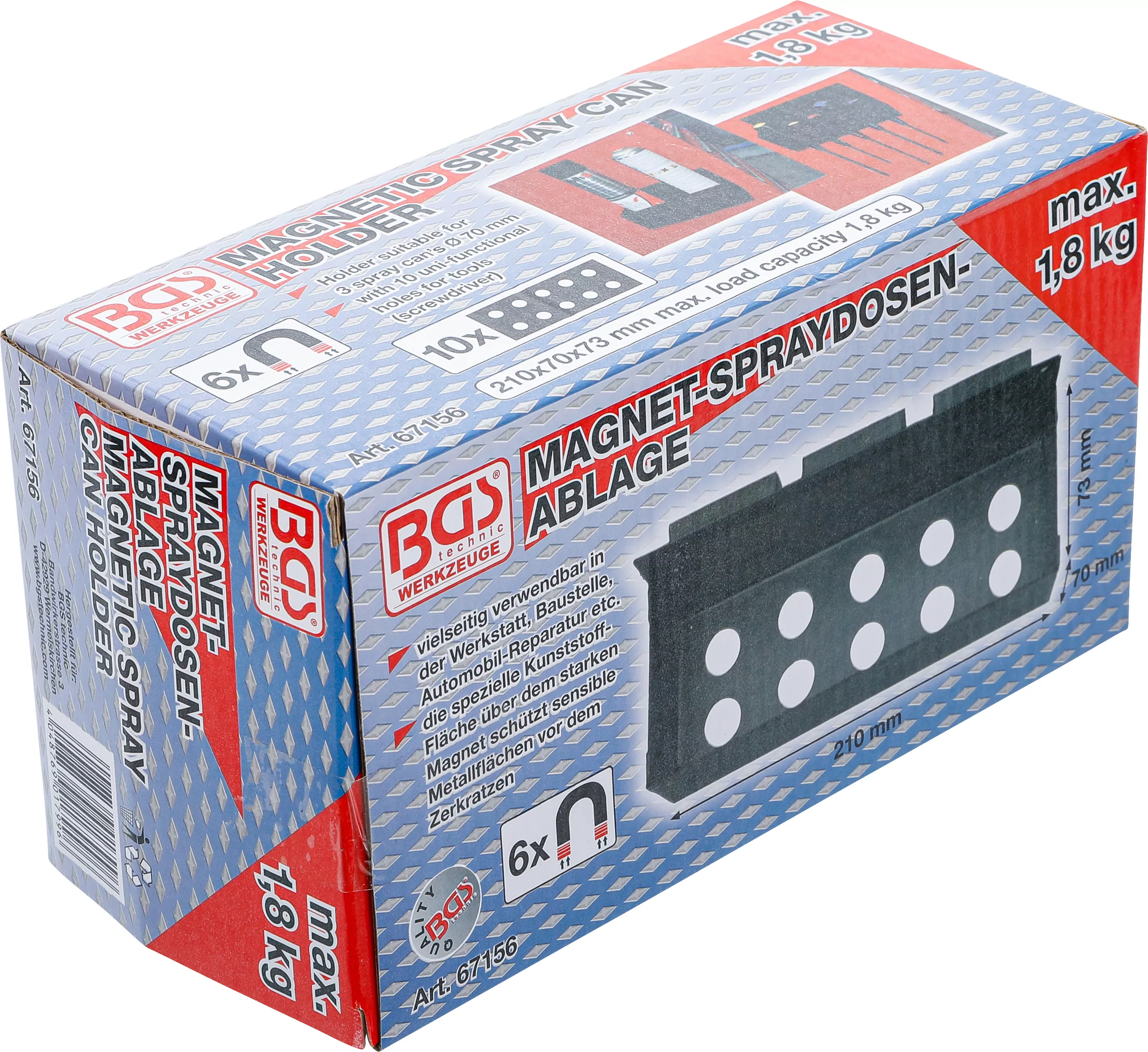 Magnet-Spraydosen-Ablage | 210 mm