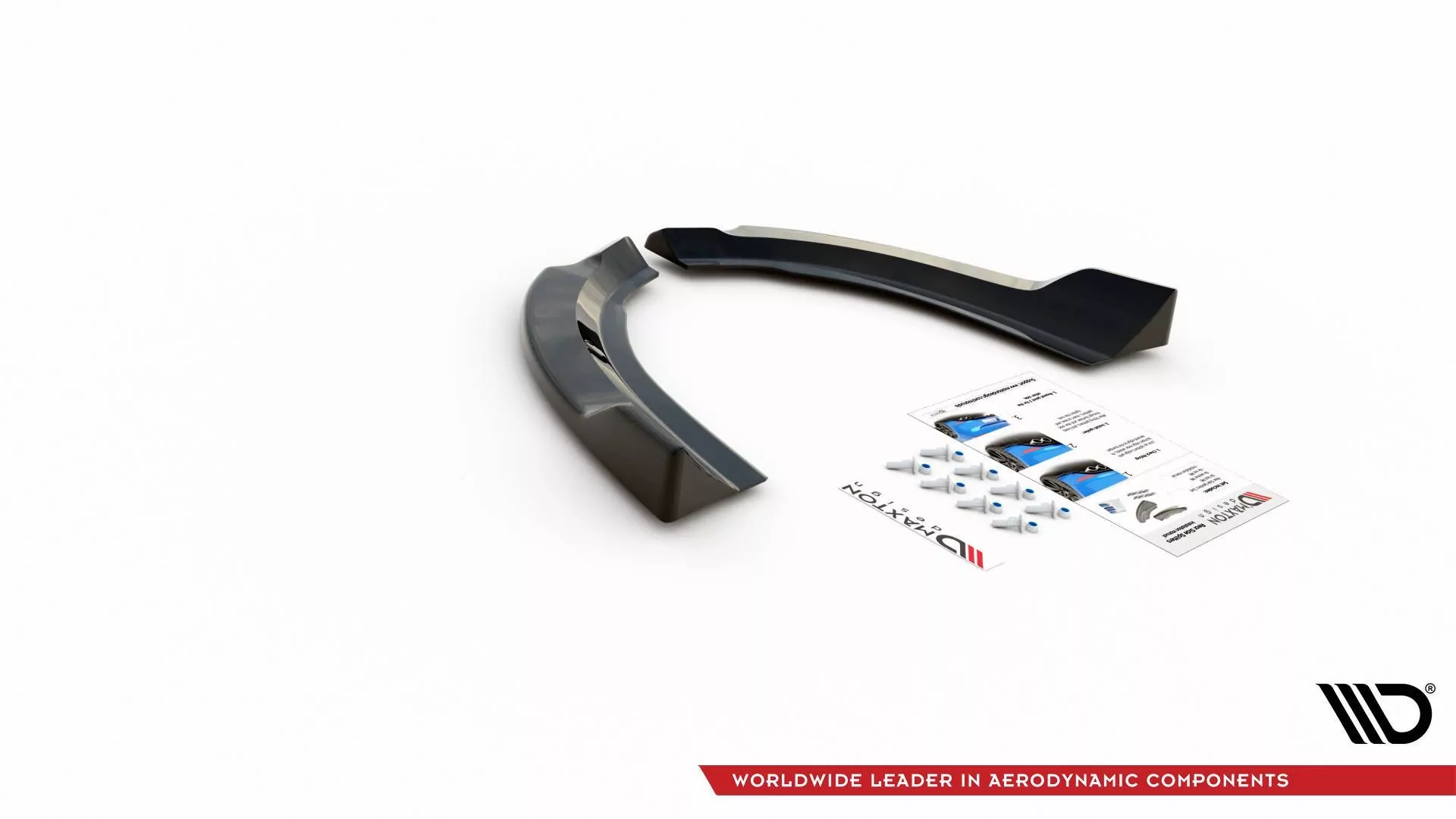Heck Ansatz Flaps Diffusor Für Ford Escape Mk3 Schwarz Hochglanz