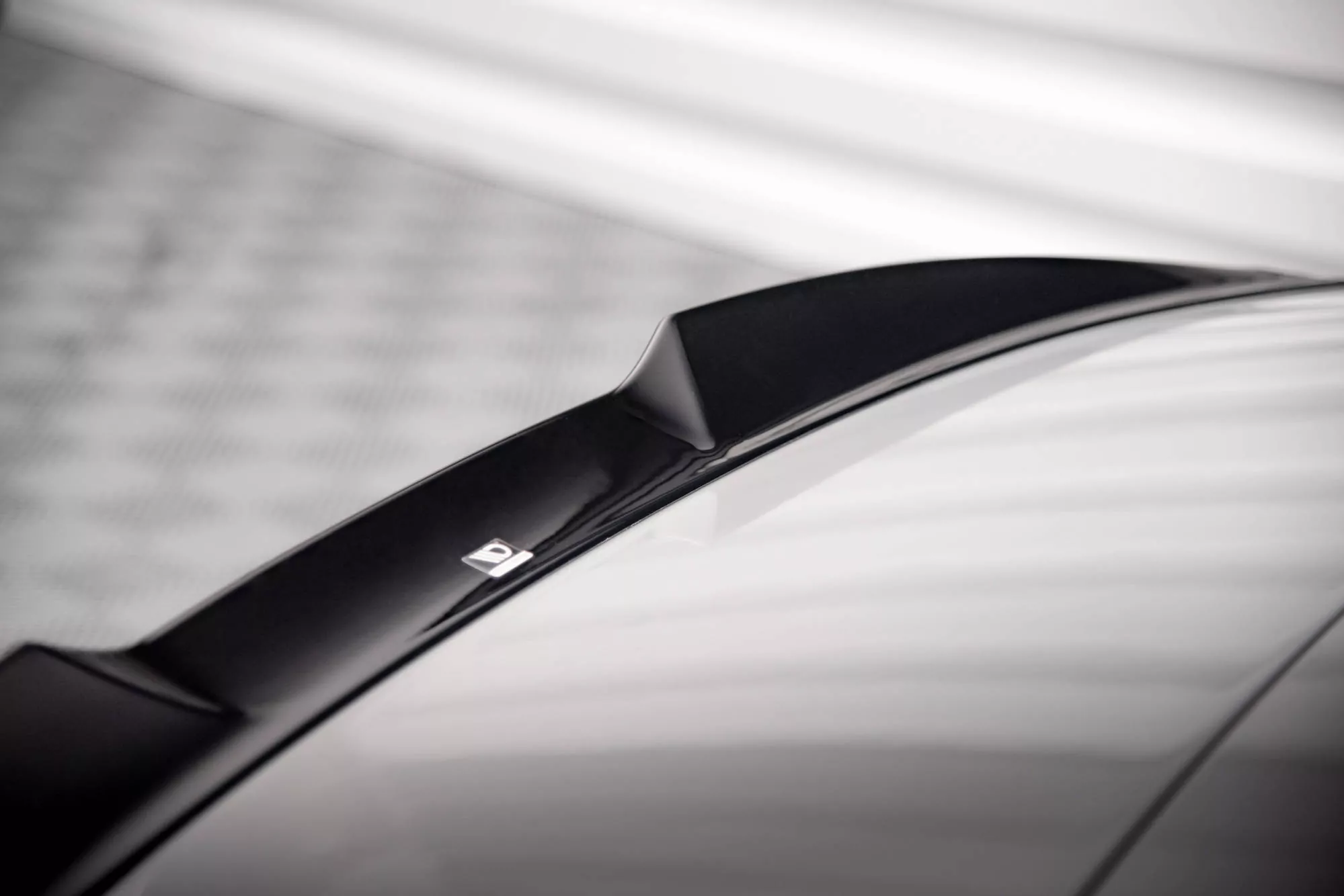 3D Spoiler CAP Für Bentley Continental Convertible GT Mk3 Schwarz Hochglanz