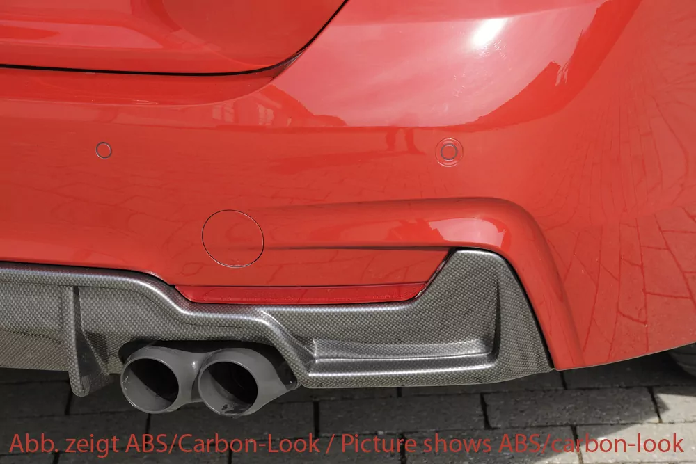 Rieger Heckeinsatz für BMW 4er F36  (3C) | Gran Coupé (5-tür.) 07.15- (ab Facelift) LCI nur für M-Paket-Heckschürze