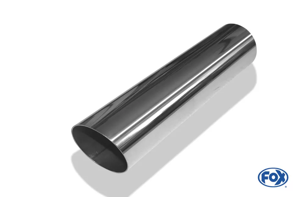 Anschweißendrohr Typ 14  Ø 70 mm / Länge: 300 mm - rund / uneingerollt / 15° abgeschrägt / ohne Absorber