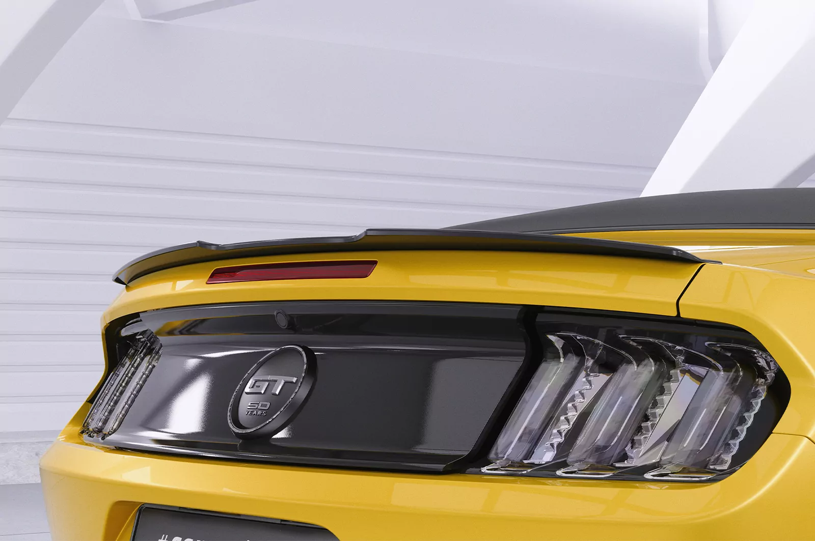 Heckflügel mit ABE für Ford Mustang VI HF720 Strukturiert (schwarz matt)