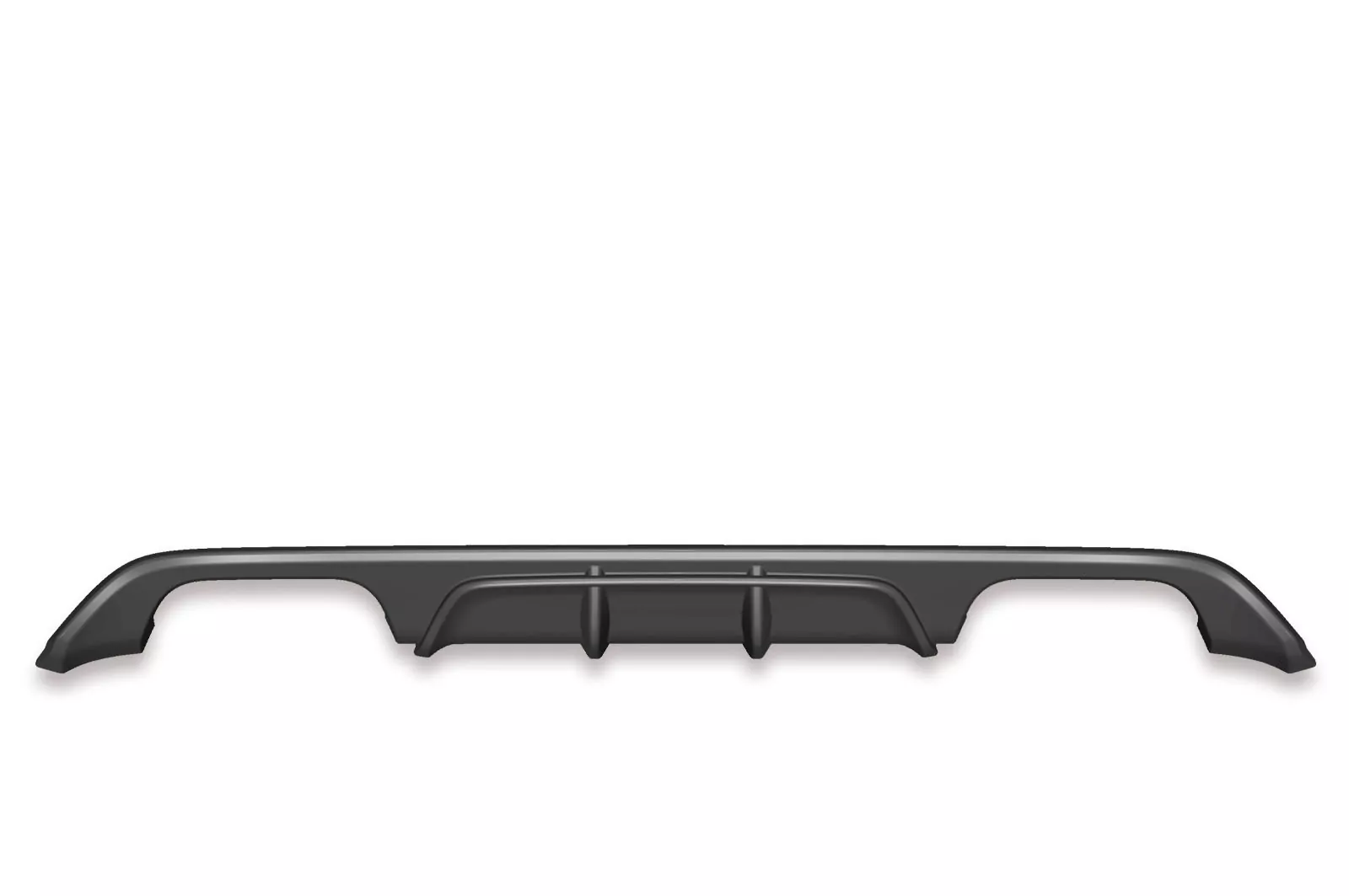 Heckansatz für VW Golf 7 R / R-Line Lackierfreundlich (schwarz matt)