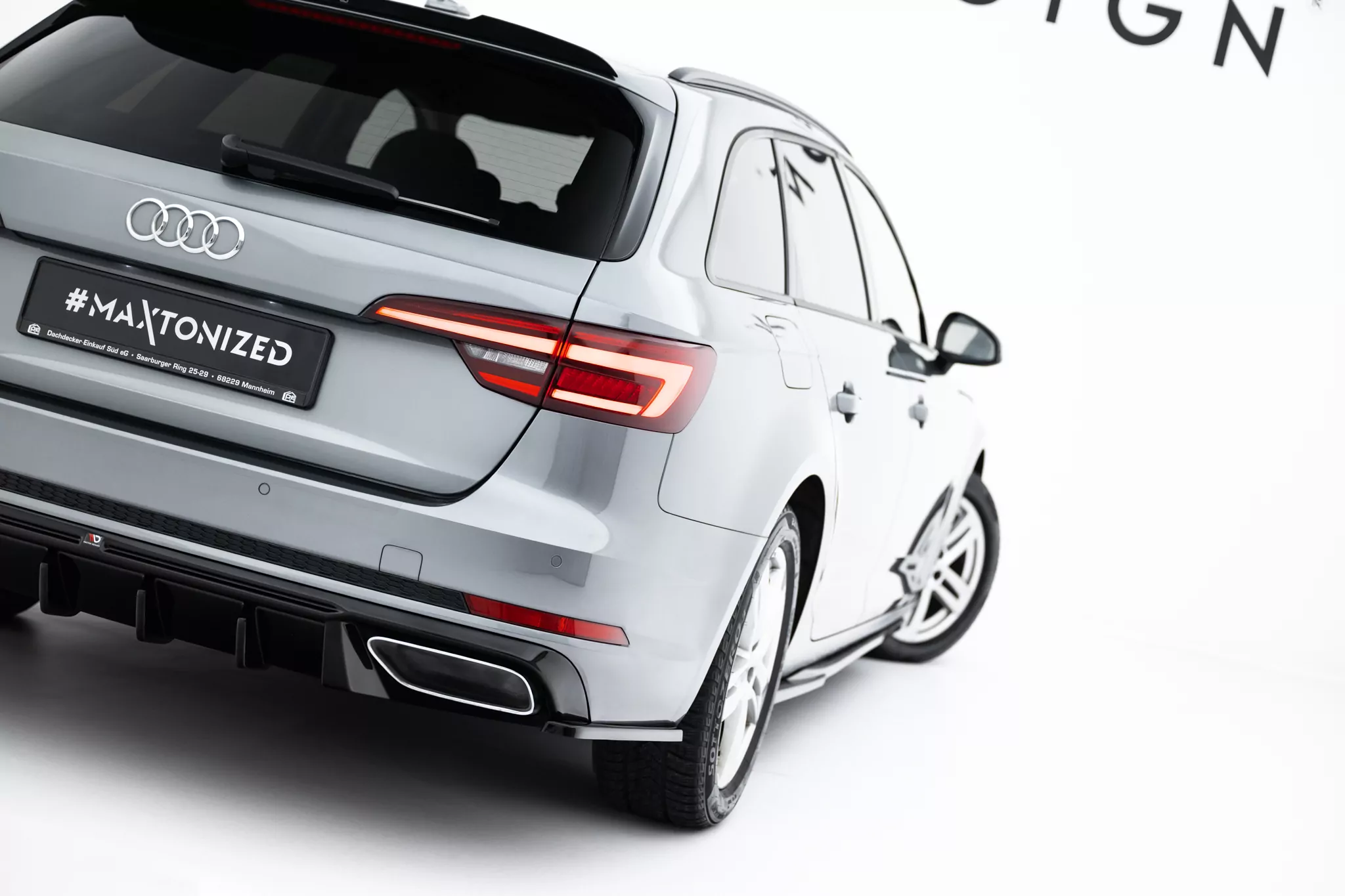 Heck Ansatz Flaps Diffusor Für Audi A4 / A4 S-Line / S4 Limousine / Avant B9 