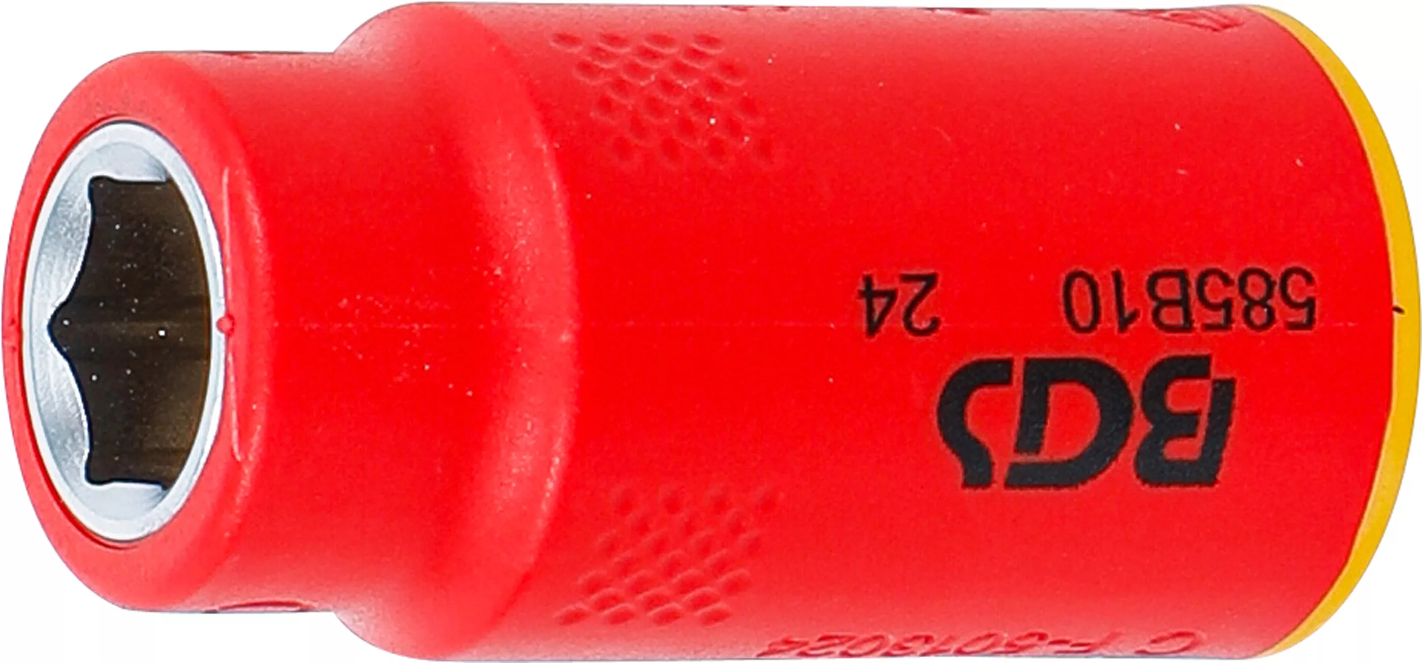 VDE-Steckschlüssel-Einsatz Sechskant | Antrieb Innenvierkant 10 mm (3/8") | SW 10 mm