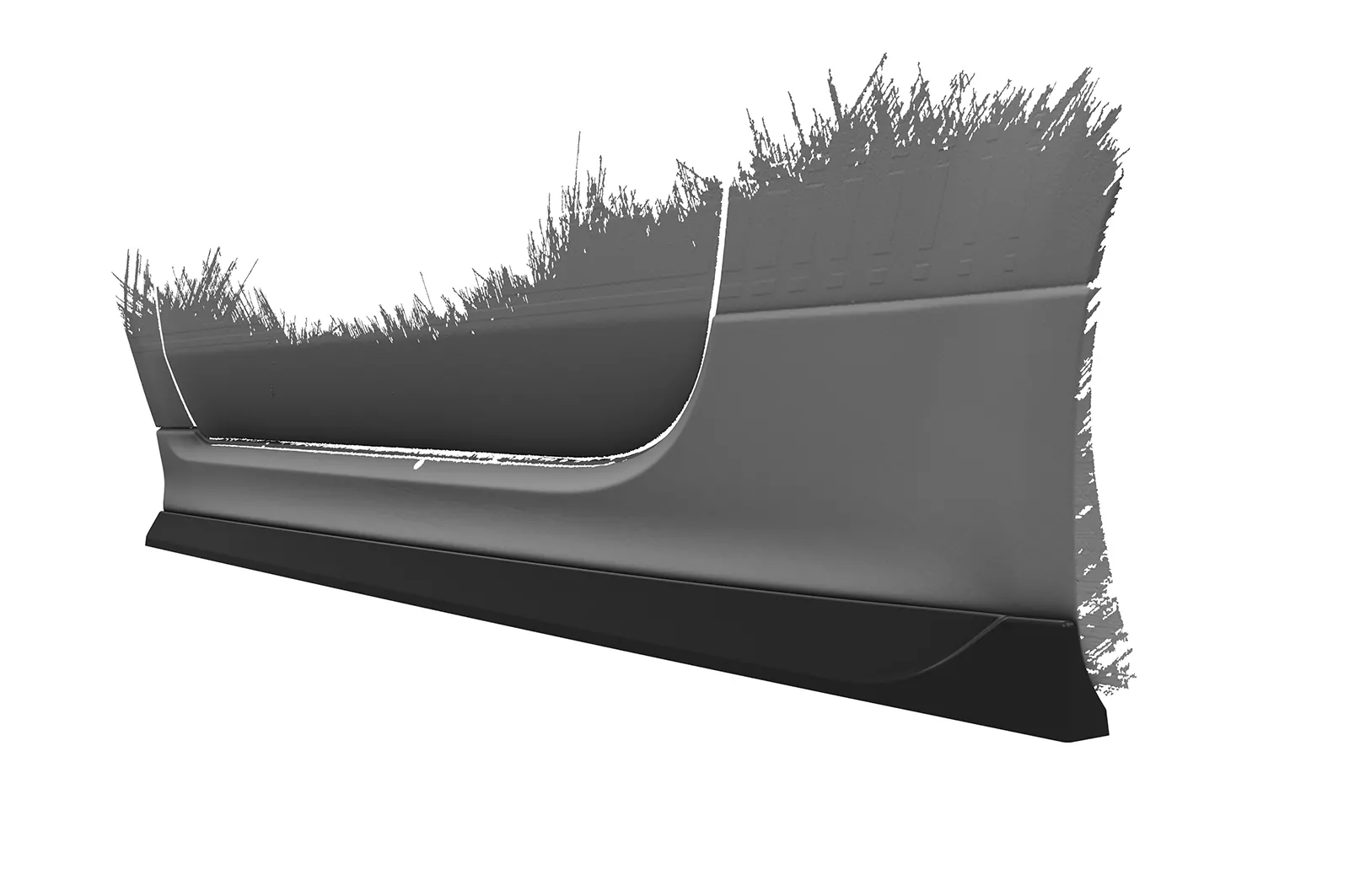 Seitenschweller für Fiat Abarth 595 SS475 Schwarz Strukturiert