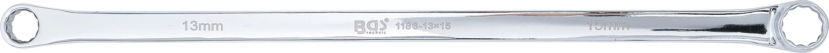 Doppel-Ringschlüssel | extra lang | SW 13 x 15 mm
