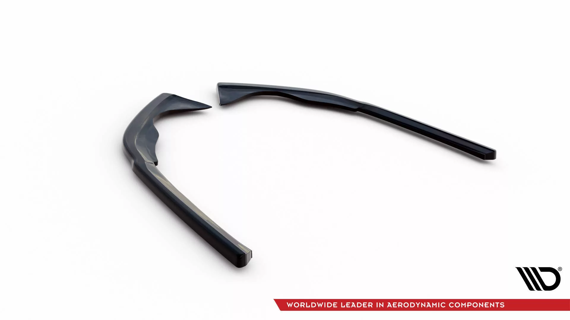 Heck Ansatz Flaps Diffusor Für Volkswagen Passat R-Line B8 Facelift Schwarz Hochglanz