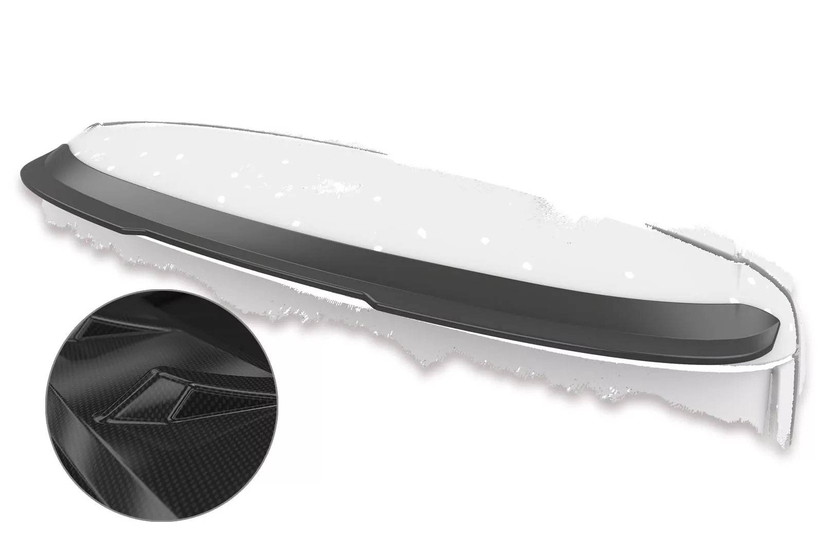 Heckflügel mit ABE für Ford S-Max MK 2 HF708-C Carbon Look Hochglanz