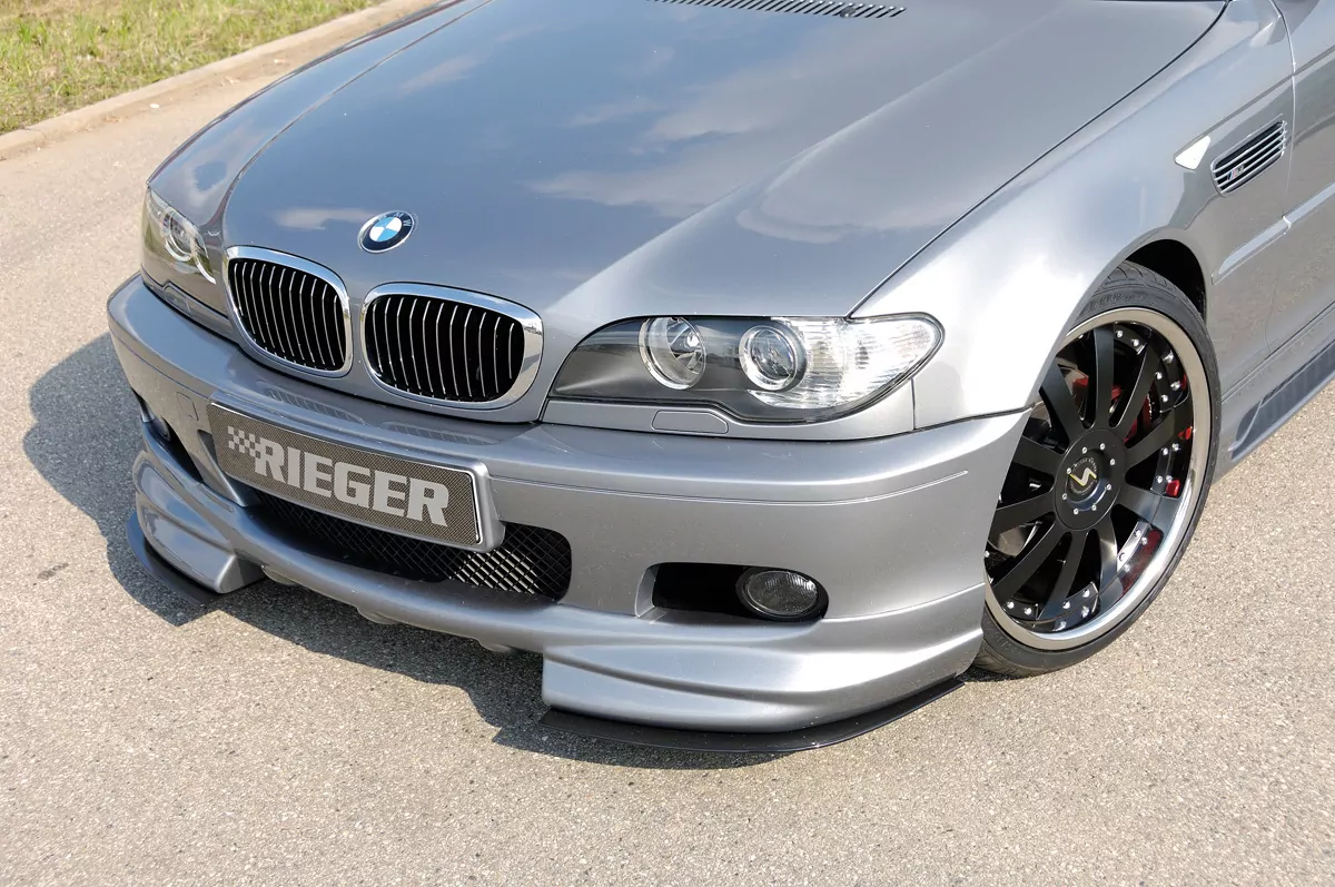 Rieger Spoilerlippe für BMW 3er E46 | Cabrio 02.98-12.01 (bis Facelift) für M2 Sportpaket-Frontschürze