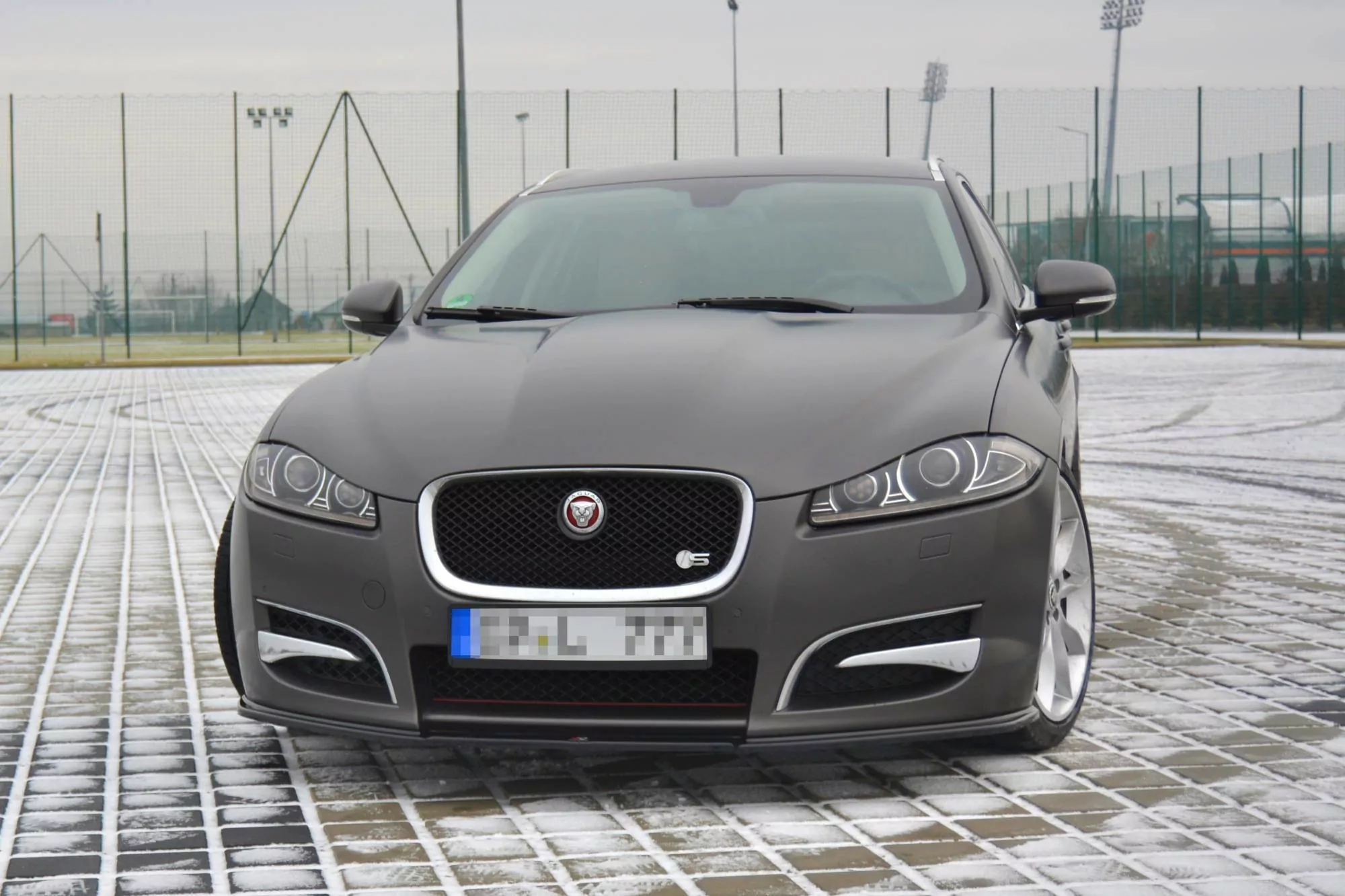 Front Ansatz Passend Für Passend Für JAGUAR XF (X250) Schwarz Hochglanz Schwarz Hochglanz