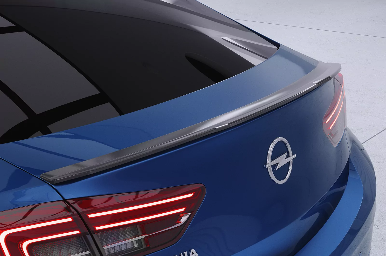 Heckflügel mit ABE für Opel Insignia B Grand Sport HF843 Schwarz Strukturiert