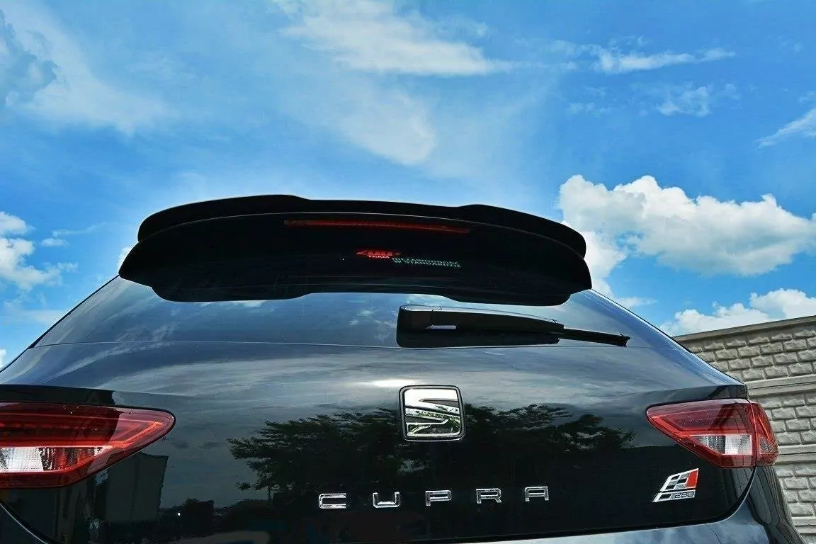 Spoiler CAP Passend Für Passend Für SEAT LEON III CUPRA Schwarz Hochglanz Schwarz Hochglanz