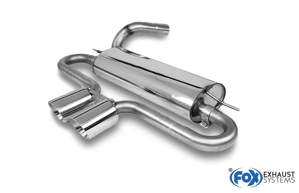 Ford Focus III ST Fließheck  Endschalldämpfer quer Ausgang mittig - 2x100 Typ 25 mittig