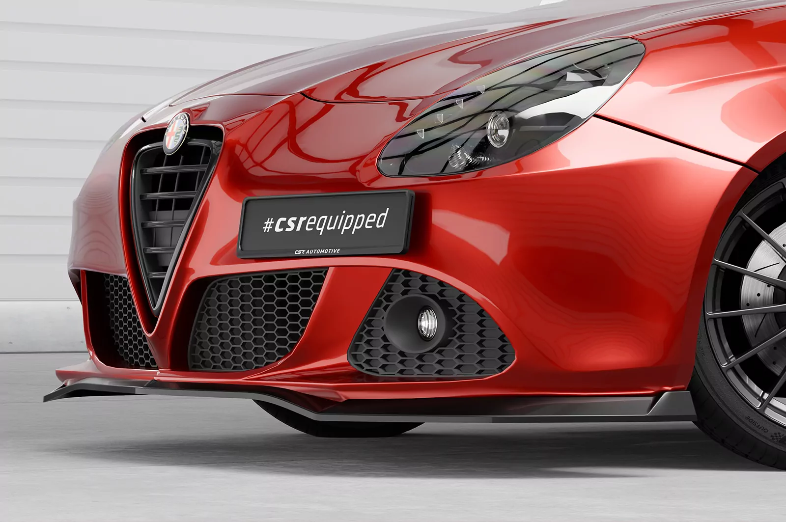 Cup-Spoilerlippe mit ABE für Alfa Romeo Giulietta (Typ 940) CSL834 Schwarz Strukturiert