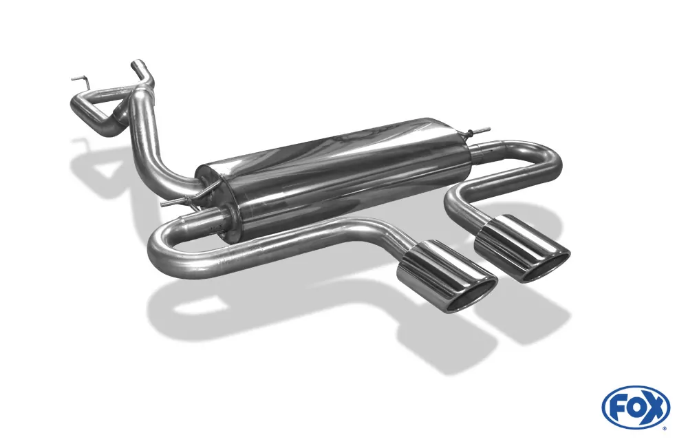 Ford Focus III ST Turnier Diesel  Endschalldämpfer quer Ausgang mittig - 2x115x85 Typ 32 mittig