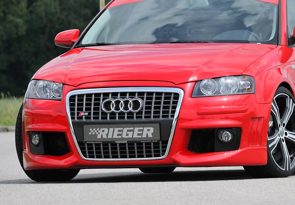 Rieger Spoilerstoßstange R-Frame für Audi A3 (8P) | 3-tür. 06.05-06.08 auch für A3 (8P) 3-tür. Facelift 06.05-06.08