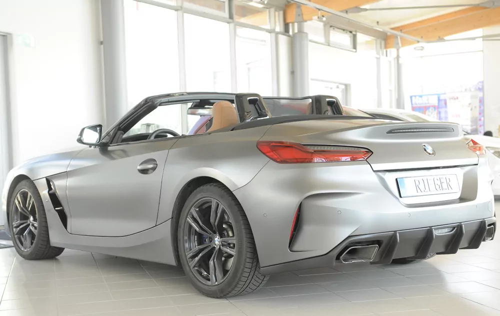 Rieger Heckeinsatz matt schwarz für BMW Z4 (G4Z/G29) Roadster 03.19-