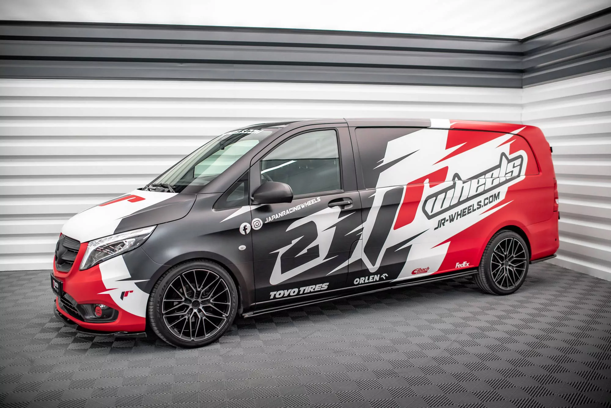 Seitenschweller Ansatz Für Mercedes-Benz Vito Extra Long W447 Facelift / V Extra Long W447 Facelift Schwarz Hochglanz