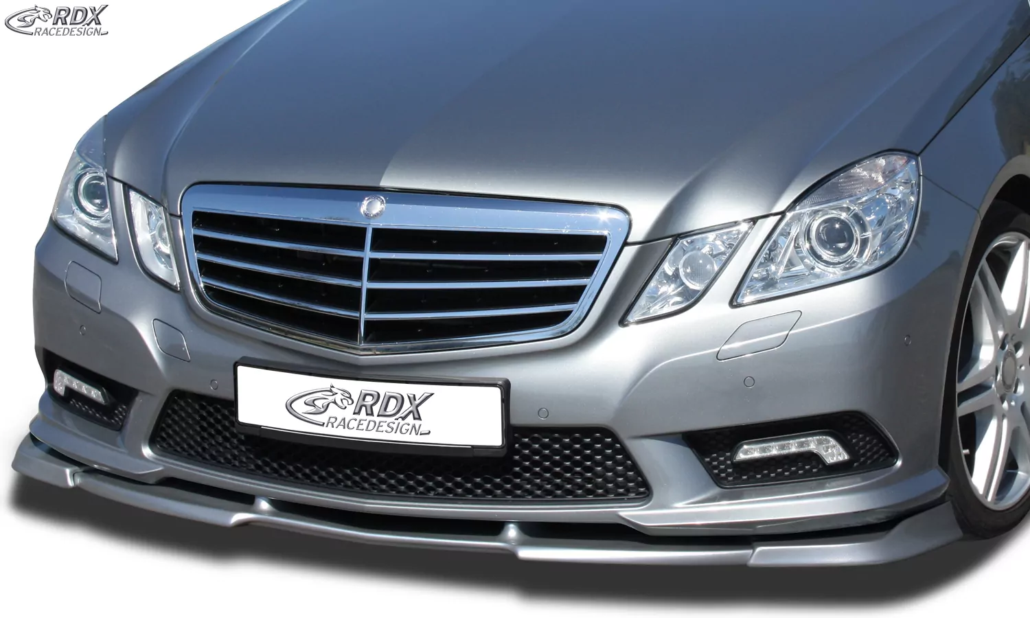 RDX Frontspoiler VARIO-X für MERCEDES E-Klasse W212 AMG-Styling 2009-2013 (Passend an Fahrzeuge mit AMG-Styling Frontstoßstange) Frontlippe Front Ansatz Vorne Spoilerlippe