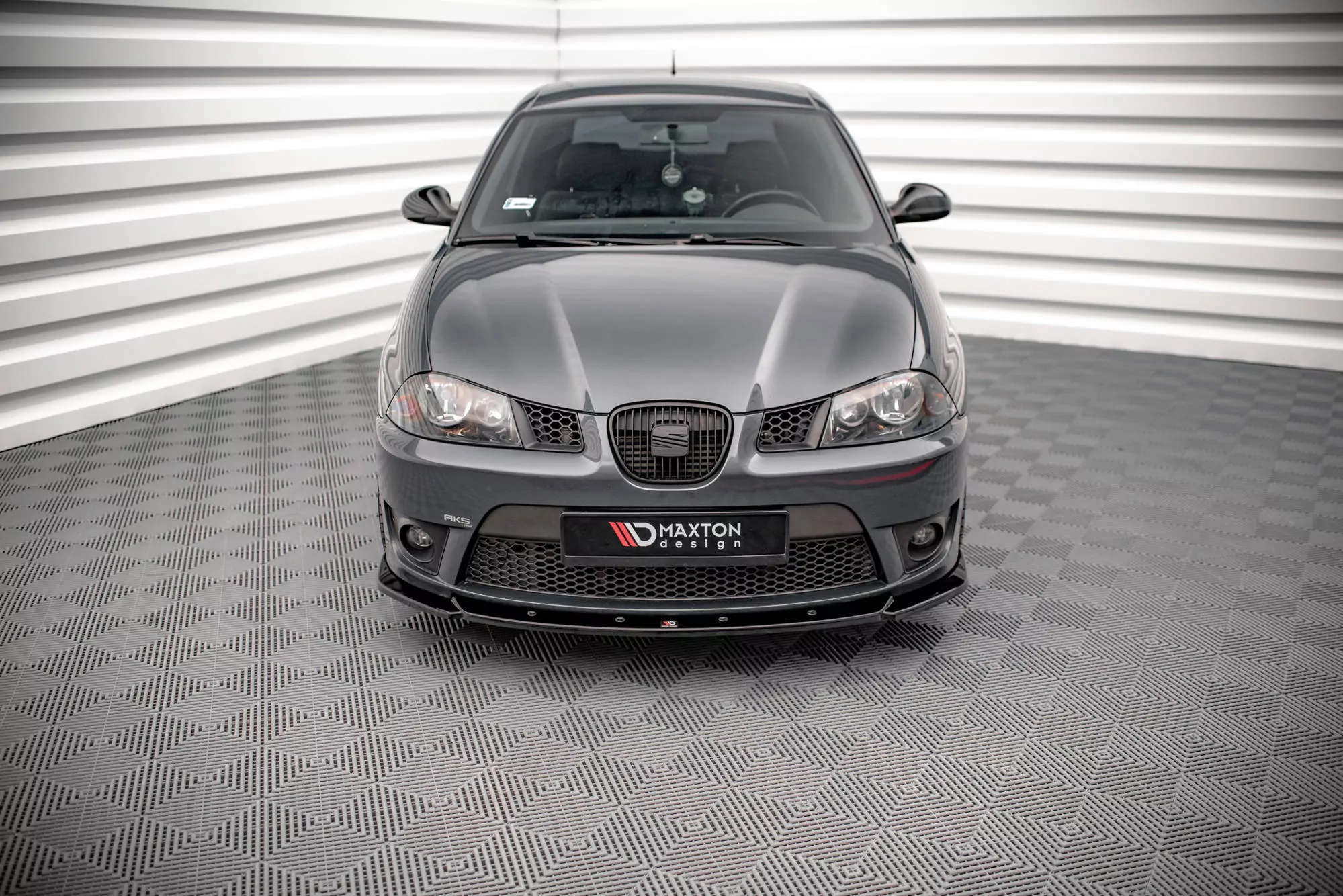 Front Ansatz V.2 Für Seat Ibiza Cupra Mk3 Schwarz Hochglanz