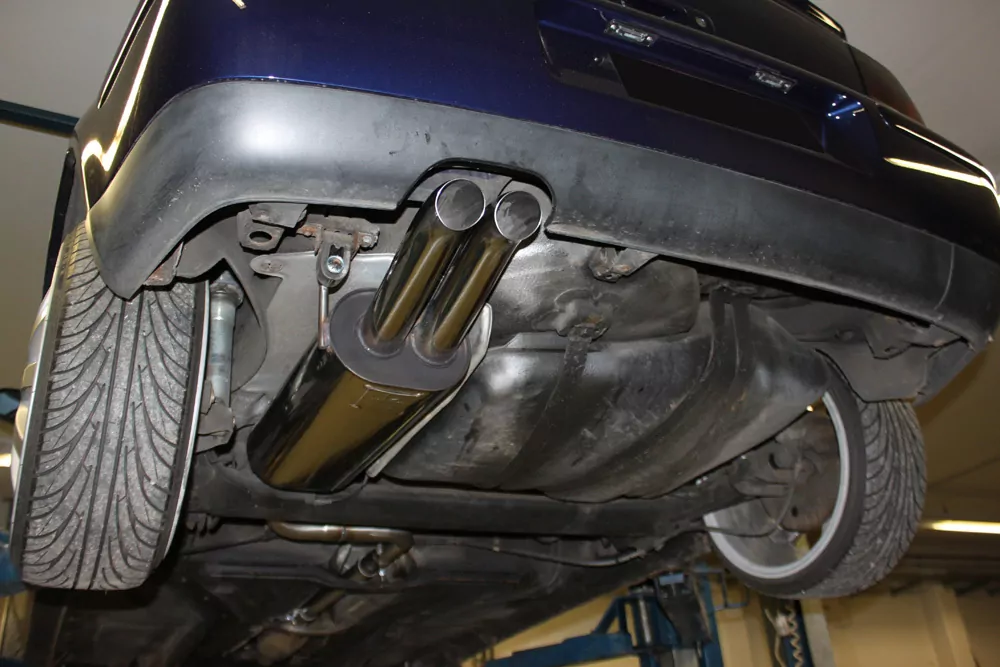 VW Golf IV Cabriolet  Endschalldämpfer - 2x63 Typ 28